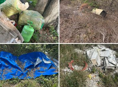 Rifiuti abbandonati nel Maceratese: scoperti elettrodomestici e macerie nei boschi
