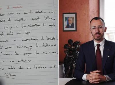 Matelica, lettera di un bambino di 4ª elementare al sindaco: "L'uomo distrugge le bellezze di questa Terra"