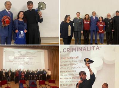 L’Ite Gentili a lezione di legalità: il faccia a faccia degli studenti con don Coluccia e Antonio Pignataro