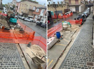 Civitanova Alta, via Corridoni cambia volto: marciapiedi in pietra e stop alle barriere architettoniche