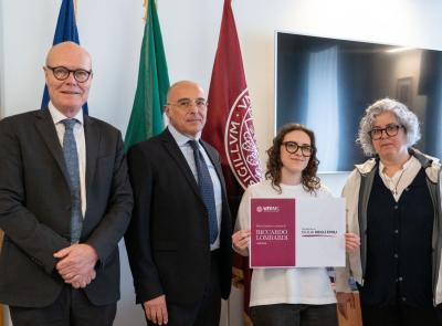 Unimc, una borsa di studio in memoria di Riccardo Lombardi: premiata Giulia Degli Emili