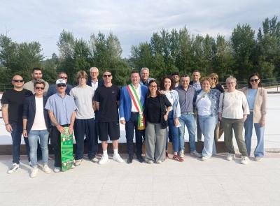 Tolentino, festa in zona Sticchi: inaugurato il nuovo skatepark