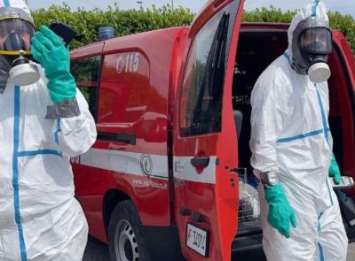 Tolentino, rinvenuto materiale radioattivo tra i rifiuti: i vigili del fuoco mettono in sicurezza l'area