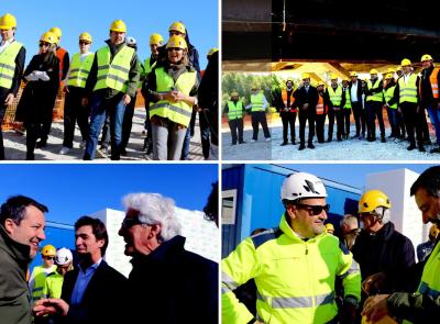 Caschetto e pettorina, Salvini visita il ponte di Piediripa: “Soldi ben spesi” (VIDEO e PHOTOGALLERY)