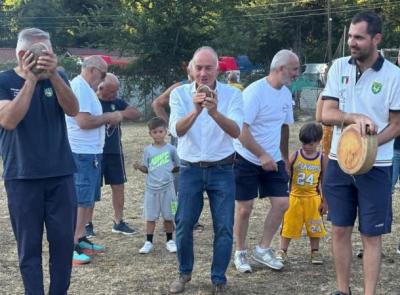 Campionato italiano ruzzola 2026 a Valfornace: 128 coppie in gara