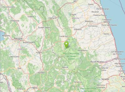 Scossa di terremoto nel Maceratese: sisma di magnitudo 3.6 vicino a Fiordimonte
