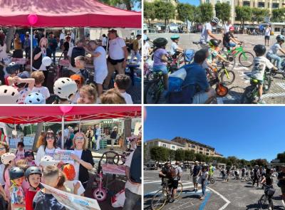 Civitanova, piazza "invasa" dai piccoli ciclisti: "Pedalando Sorrisi" fa centro