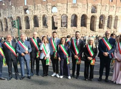 San Severino protagonista alla Festa della Repubblica: il sindaco Piemattei ai Fori Imperiali