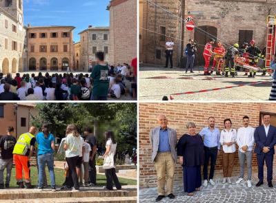 Belforte, il municipio va a fuoco ma è un'esercitazione: 200 studenti protagonisti della giornata della sicurezza