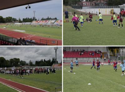 Festa del calcio giovanile all'Helvia Recina: in 300 sul campo di Macerata per la Clementoni Cup