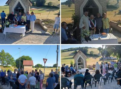 San Severino, restaurata la pinturetta di Sant’Elena: torna alla comunità l’edicola sacra