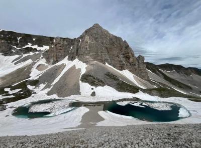 Lago di Pilato, dopo 8 anni torna la storica forma a occhiale sui Sibillini
