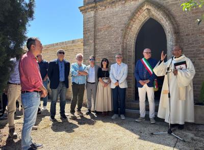 Recanati, riapre la cappella del cimitero di Chiarino dopo anni di inagibilità