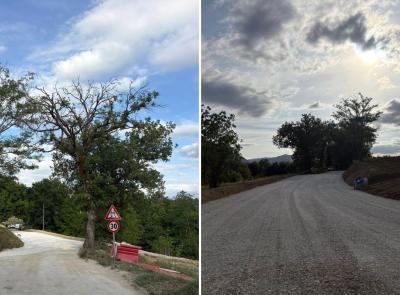 Riaperta la strada Crinacci a Matelica dopo mesi di lavori e disagi