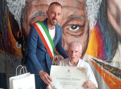 Matelica festeggia i 100 anni di Giambattista Boldrini, testimone della deportazione nazista