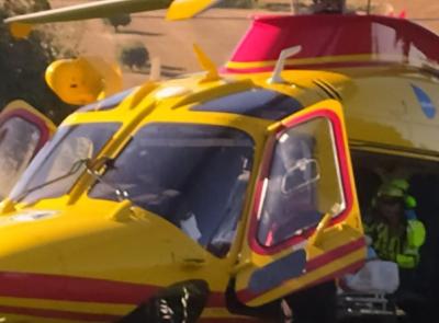Castelraimondo, accusa un malore al cantiere: operaio trasportato a torrette in eliambulanza