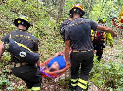 Sarnano, escursionista ferito alla Gola dei Tre Santi: interviene l'elisoccorso