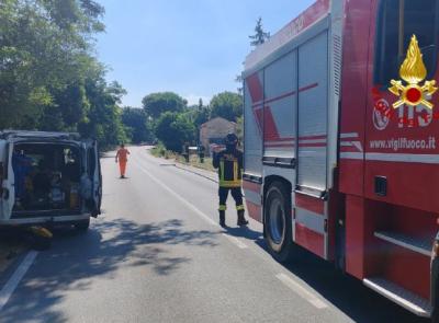 Fuga di gas a Pollenza, intervengono i Vigili del Fuoco: chiusa la Provinciale Rotelli
