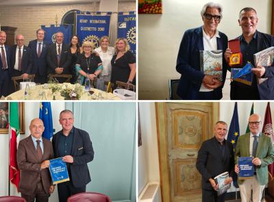 Il Governatore del Rotary Distretto 2090 Stefano Gobbi in visita ai Club maceratesi