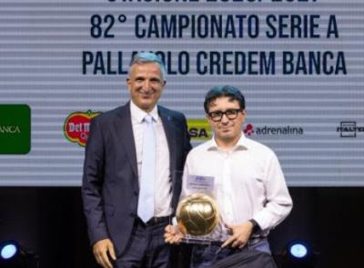 La Lube brilla anche fuori dal campo: a Michele Campagnoli il Premio Stracca per la comunicazione
