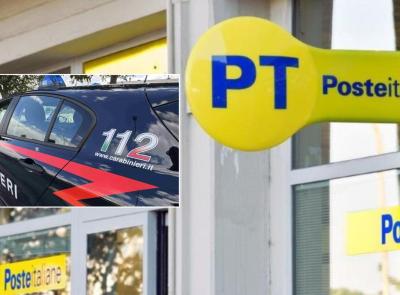 Rapina all'ufficio postale di Castelnuovo di Recanati: bottino da oltre 100.000 euro