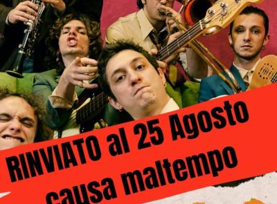 IncantoMarche, rinviato il concerto dei Patagarrì per maltempo: nuova data il 25 agosto