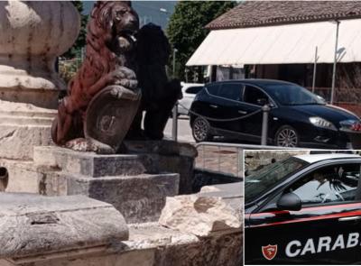 Castelraimondo, danneggiano la fontana in centro: identificati e denunciati due giovanissimi