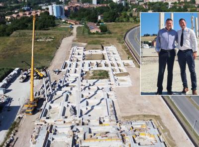 Tolentino, il nuovo polo scolastico inizia a prendere forma: via alla costruzione del corpo centrale