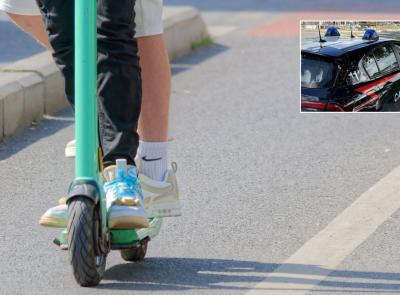 San Severino, contromano in monopattino con un passeggero: era positivo ai cannabinoidi