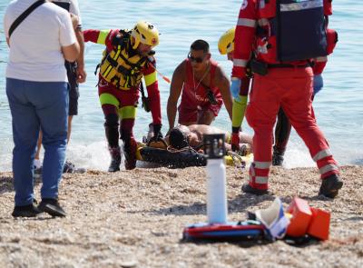 Porto Recanati, simulazione di salvataggio in mare per prevenire gli annegamenti