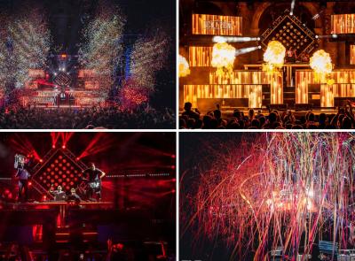 EMF Recanati 2026, notte da record tra dj set e spettacoli di luci nel cuore della città