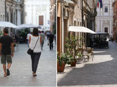 Macerata, il Ferragosto spegne il centro: strade vuote e attività chiuse