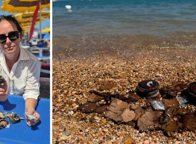 Porto Recanati, residui di fuochi d'artificio in mare: "Plastica e metalli pesanti finiscono nella catena alimentare"