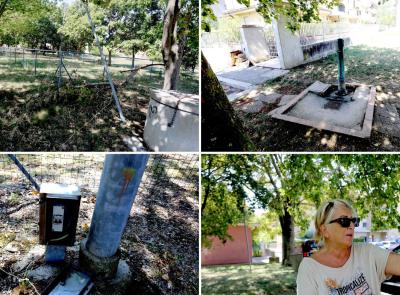 "Giardini di Piediripa nel degrado tra erba alta, cavi a vista e fontanelle rotte": la protesta dei cittadini (VIDEO)