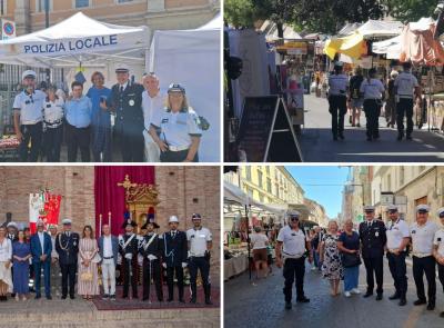 San Giuliano, festa senza criticità: oltre 100 controlli e 200 contatti al gazebo della Polizia Locale