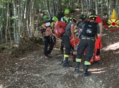 Matelica, si infortuna alla gamba durante un'escursione sul Monte San Vicino: soccorso un uomo