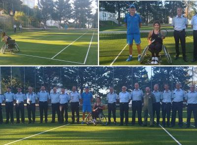 Un campo da tennis per abbattere le barriere: inaugurata la nuova struttura dell'Aeronautica