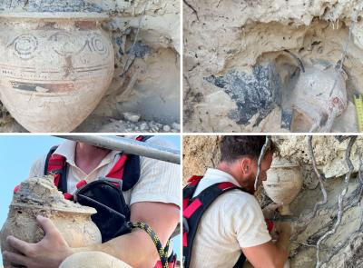 Sant’Elpidio a Mare, riaffiora una tomba picena del VI secolo a.C.: recuperati vasi e reperti