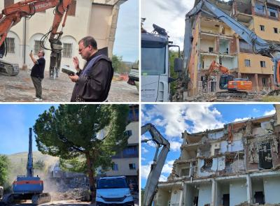 Un nuovo volto per il santuario di San Pacifico: iniziata la demolizione delle strutture novecentesche