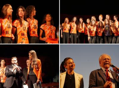 Al Teatro Romano sfilano le arancionere. La Cbf Balducci Hr è pronta per la Serie A1: "Alziamo l'asticella" (VIDEO e FOTO)