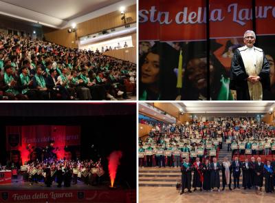 Festa della Laurea all'Università di Camerino: auditorium gremito per la consegna delle pergamene