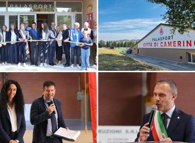 Camerino inaugura il nuovo Palazzetto:  "Un luogo simbolo che restituiamo alla città”