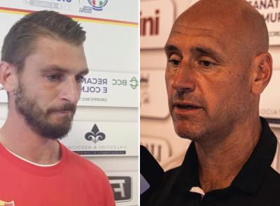 Recanatese-Maceratese, Giandonato e Alfonsi dopo il derby: "Grande prova" e «Vittoria che dà autostima"