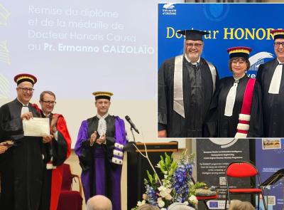 UniMC, laurea honoris causa in Francia per Ermanno Calzolaio