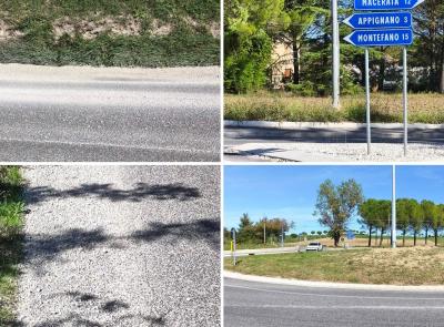 Ghiaia sulla provinciale Cingolana, scooterista cade in curva: "Quel tratto è pericoloso da giorni"