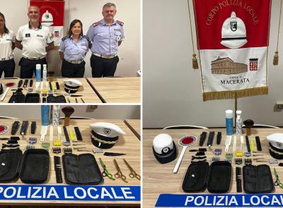 Macerata, blitz della polizia locale: sequestrata parrucchieria abusiva (FOTO)