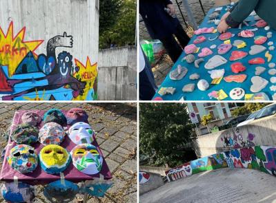 "Abbiamo lasciato un pezzo dei nostri cuori": inaugurato il murale di viale Foro Boario