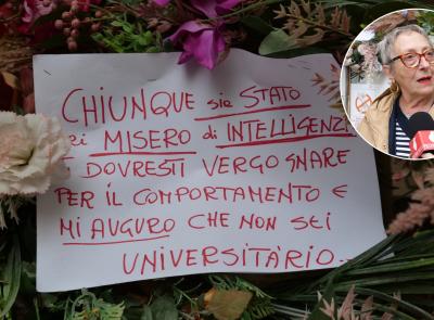 Macerata - "Fiori spezzati e bottiglie rotte a Palazzo De Vico": la protesta di Clara (VIDEO)