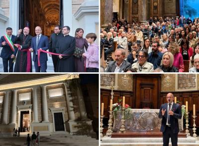 Riapre il Duomo di San Catervo, Tolentino ritrova un simbolo: "Una ferita che si ricompone"