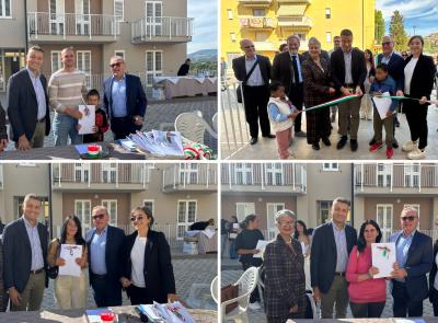 Treia, inaugurati e consegnati otto nuovi alloggi per le famiglie in difficoltà